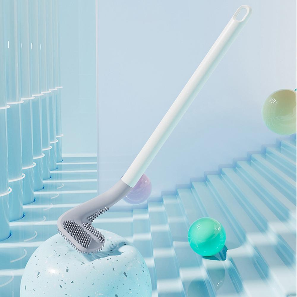 2 Pcs Toilet Brush No Dead Ends Household Toilet Cleaning Brush