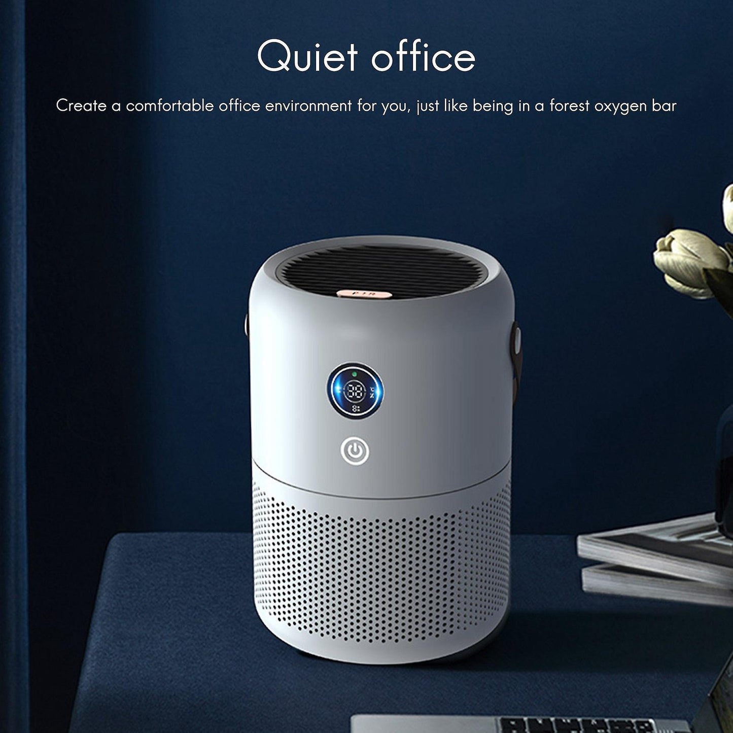 Portable Air Purifier and Smart Display with True Hepa Air Filtration