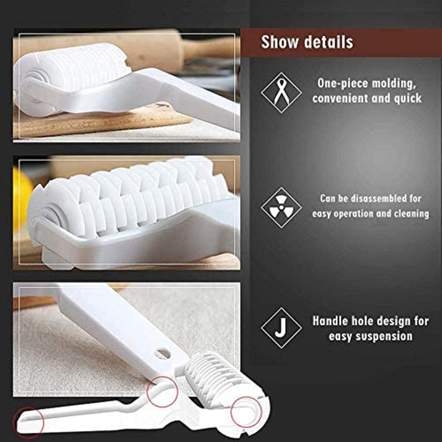 Pastry Lattice Roller Cutter Cookie Pie Kitchen Bakery Tool