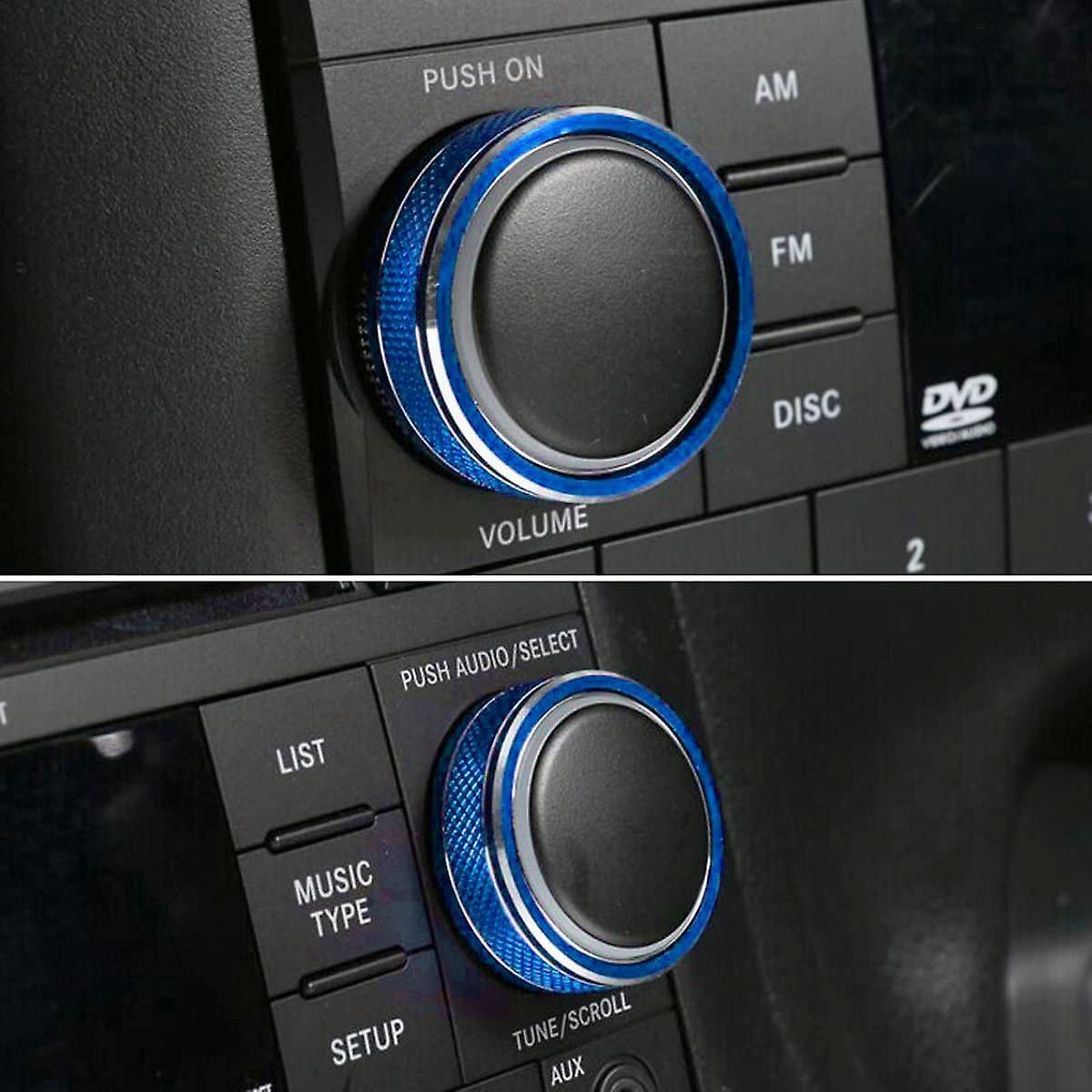 Aluminum Cd Switch Button Cover Trim for 11-17 Jeep Wrangler Jk(red)
