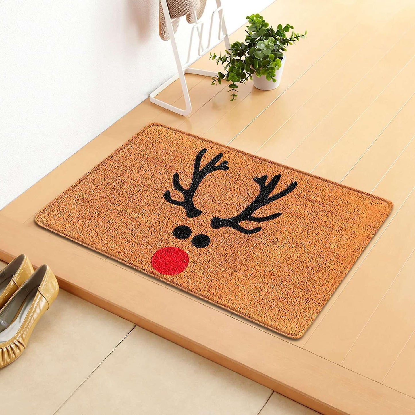 Christmas Door Mat Welcome Decor Mats Elk Doormat Creative 2