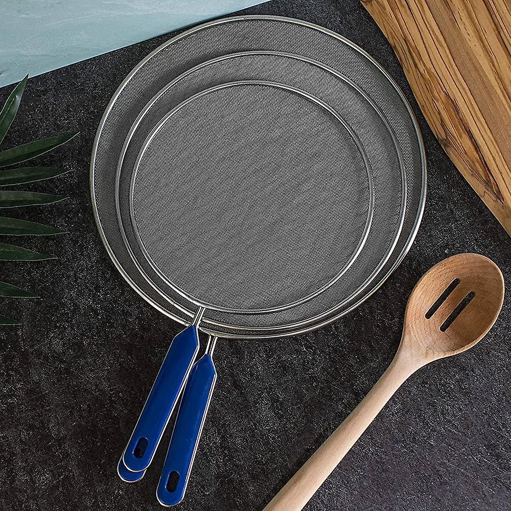 3 Pack Grease Splatter Screen for Frying Pan Cooking,stainless Steel