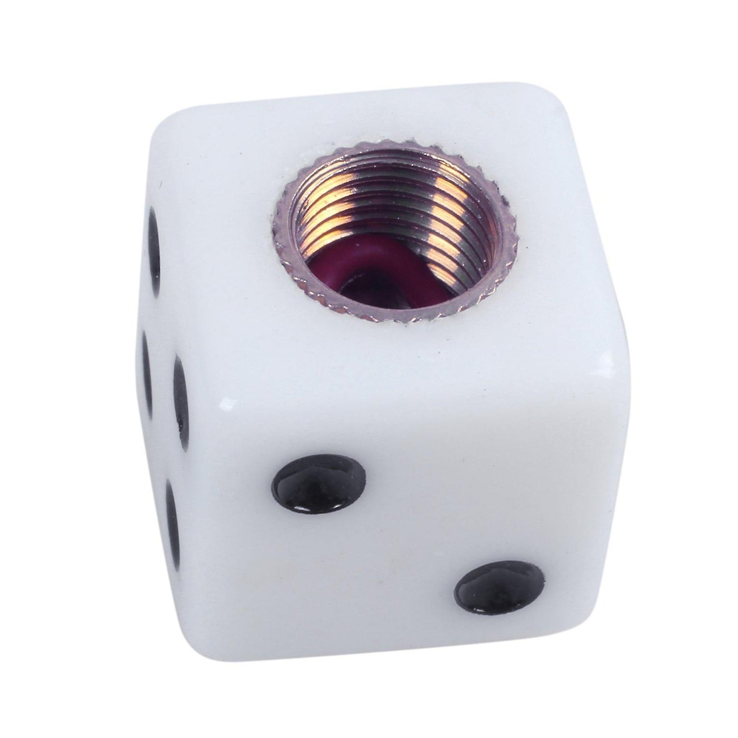 4 Pcs Car Vehicle Dice Design Tire Valve Wheel Stem Caps Covers