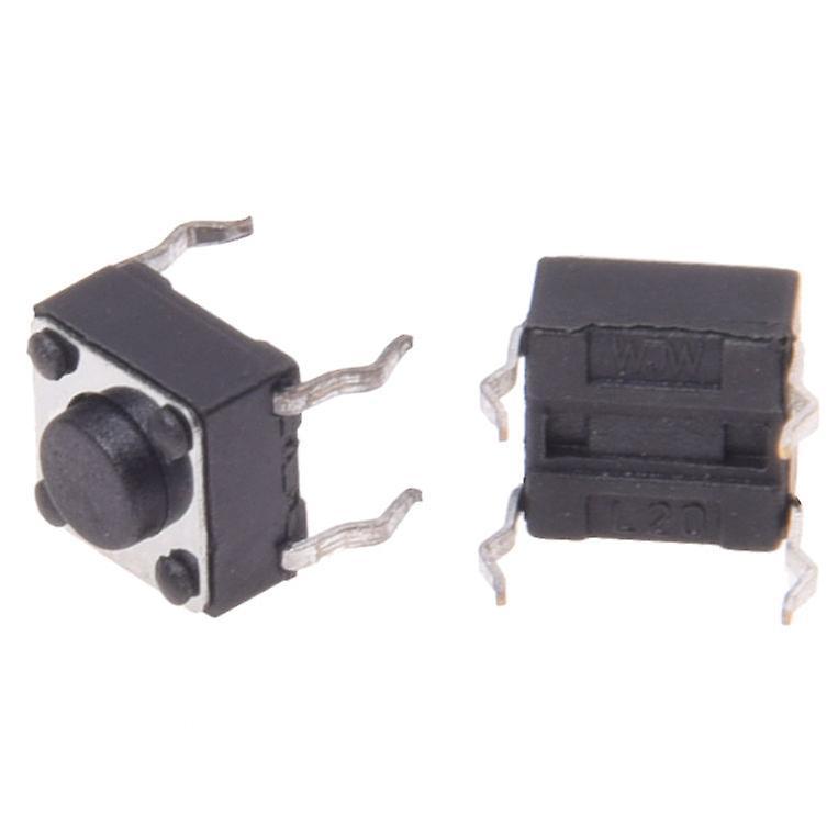 100 Pcs 6 X 6mm X 4.3mm Panel Pcb Momentary Tactile Tact Push Button Switch Dip