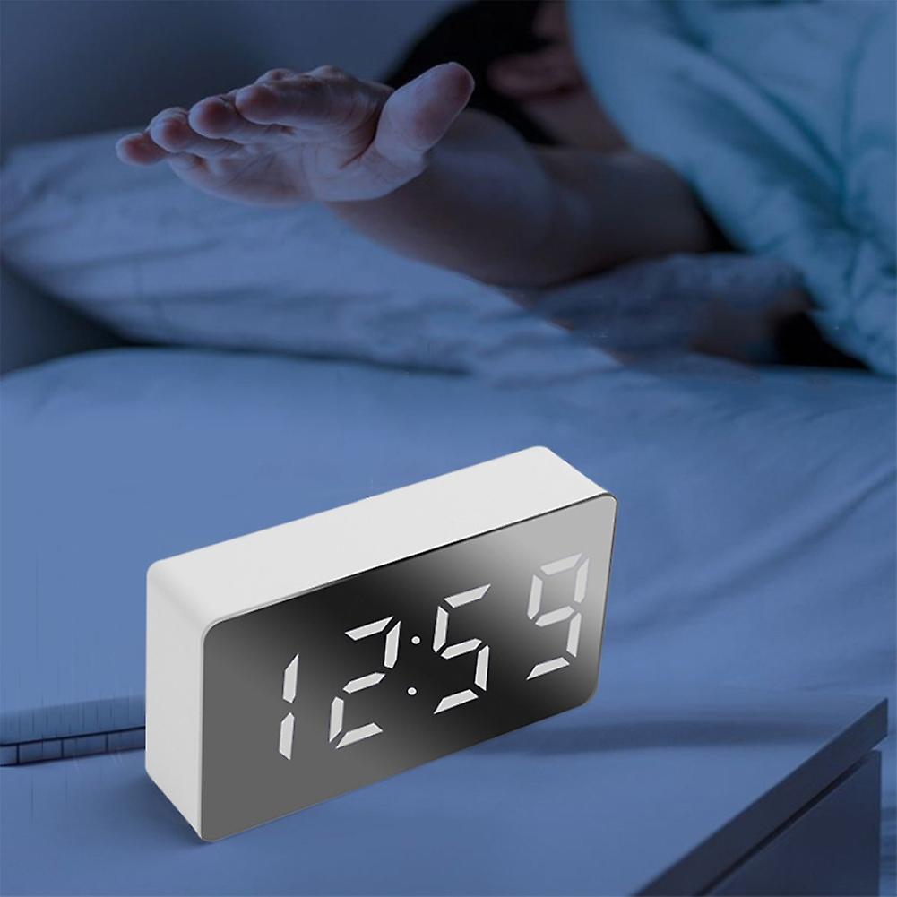 Led Digital Alarm Time Night Lcd,desktop Usb 5v/no Battery Home Decor