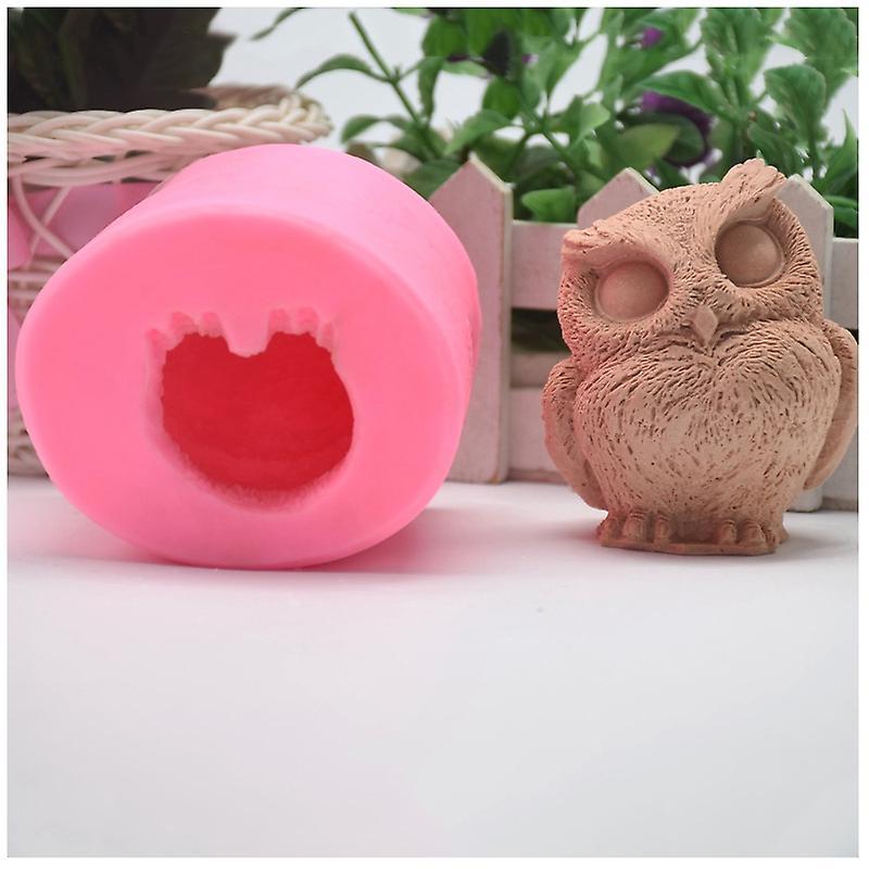 Owl Resin Silicone Mold 3d Candle Moulds - Owl Fondant Mould