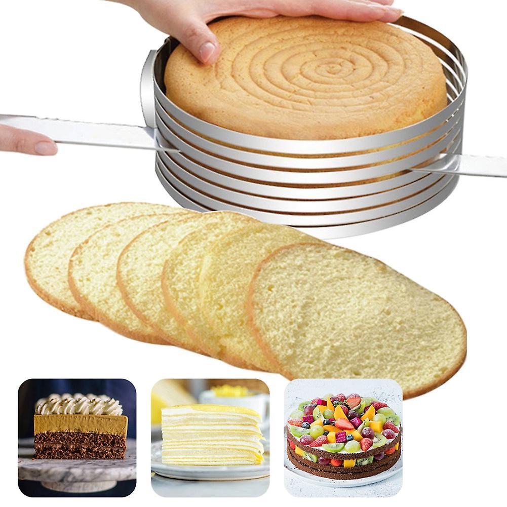 Adjust Cake Knife Slicer Stainless Steel Round Bread Cake Slice B