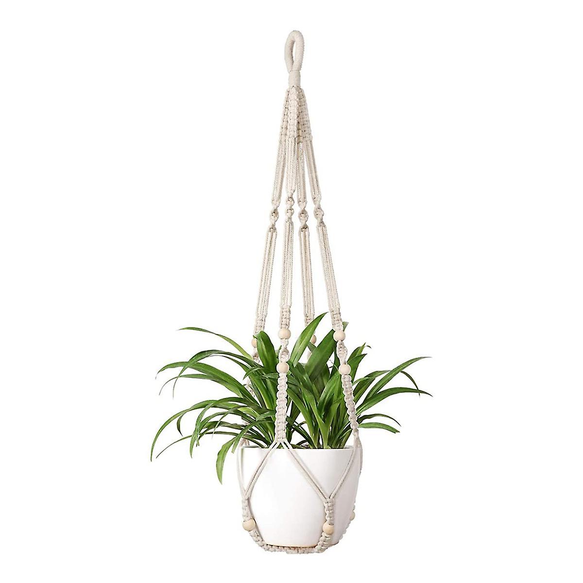 Plant Hook Indoor Hanging Flowerpot Basket White