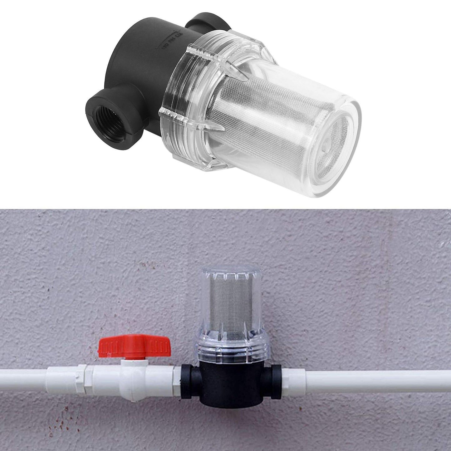 Car Washing Filter 1/2 Inch Inline Mesh Strainer Water Pump