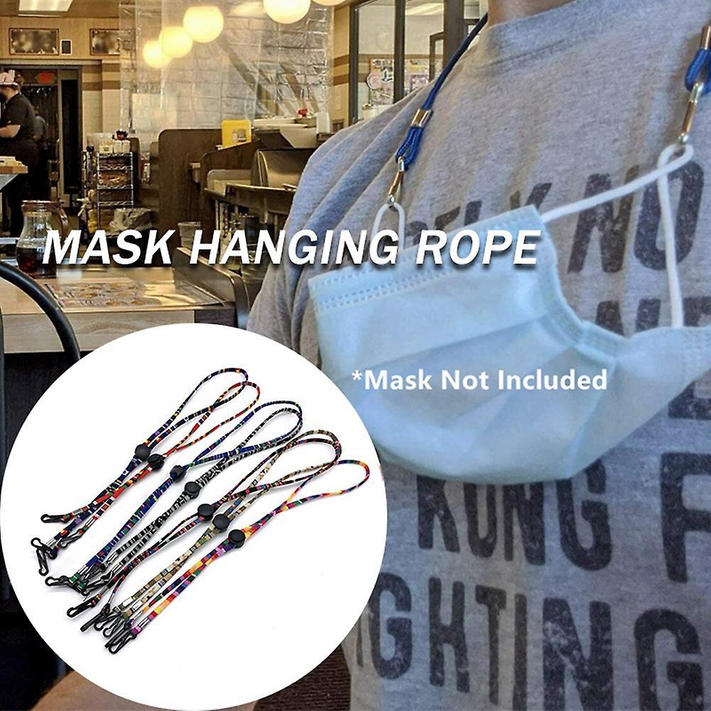 2pcs Adjustable Face Mask Hanging Rope Face Mask Lanyard Anti-lost 1