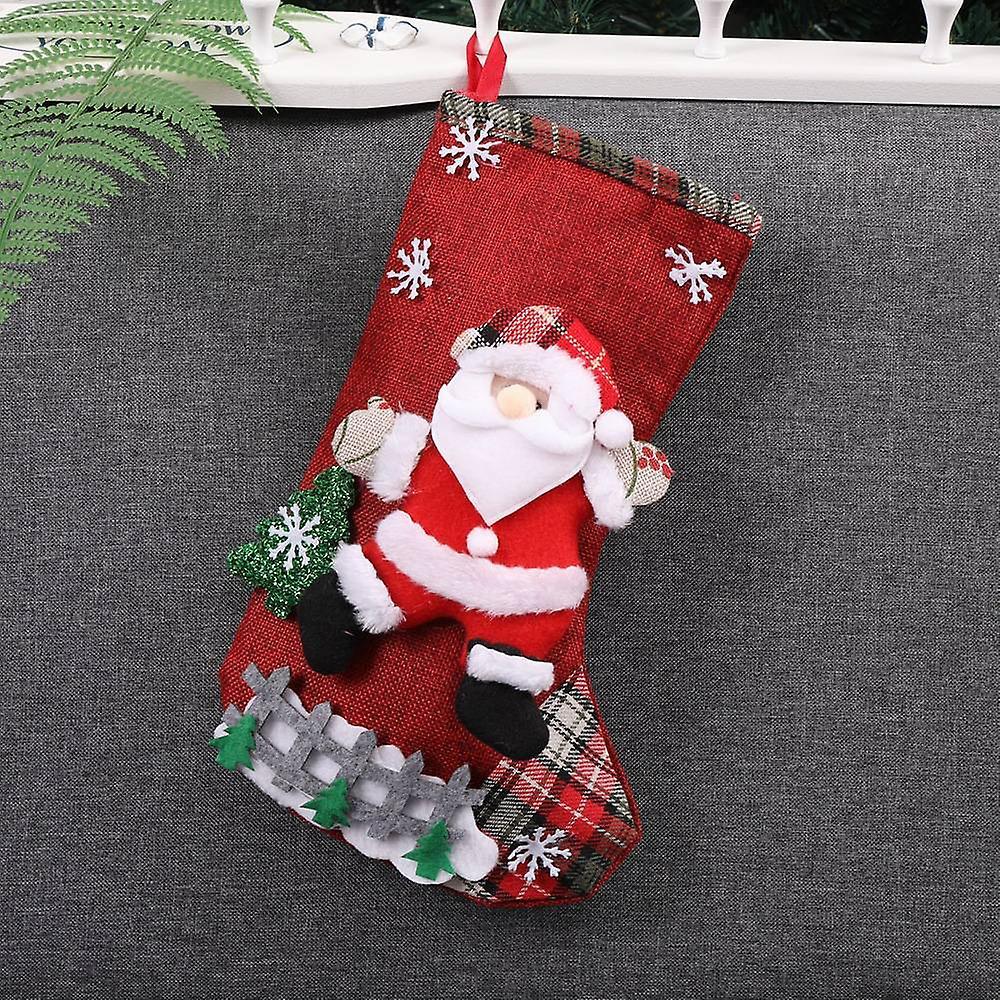 Christmas Stockings, Small Boots Gift Bags Ornaments Party Home, A
