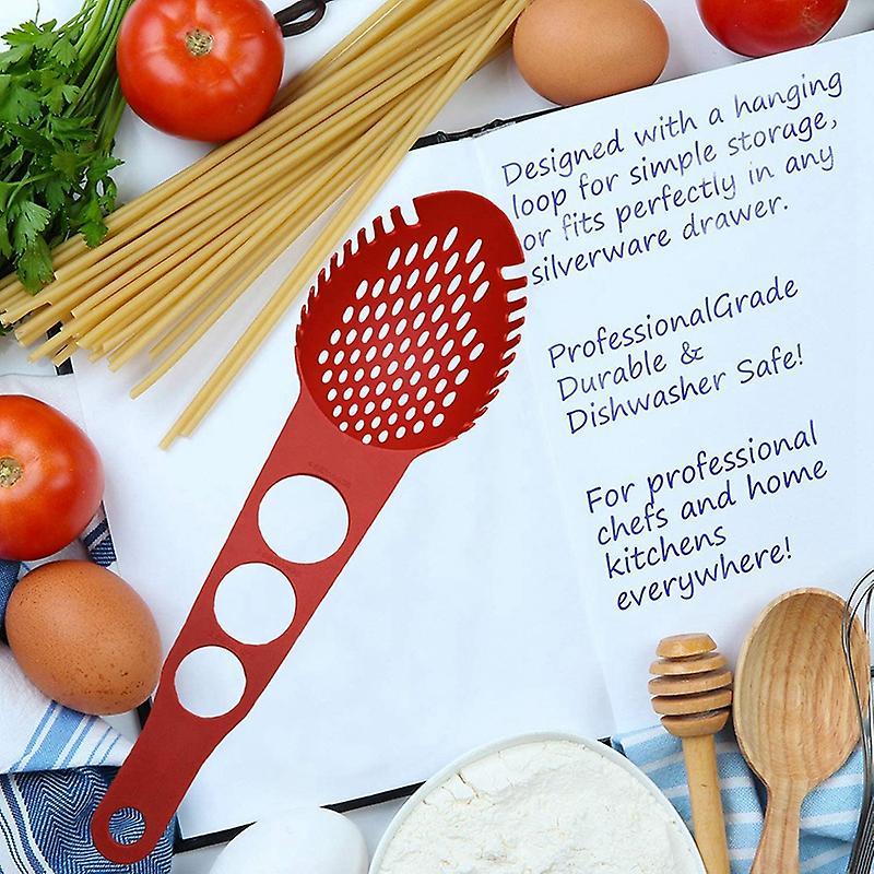 Nylon Spaghetti Server Non-stick Pasta Slotted Spoon Food Strainer