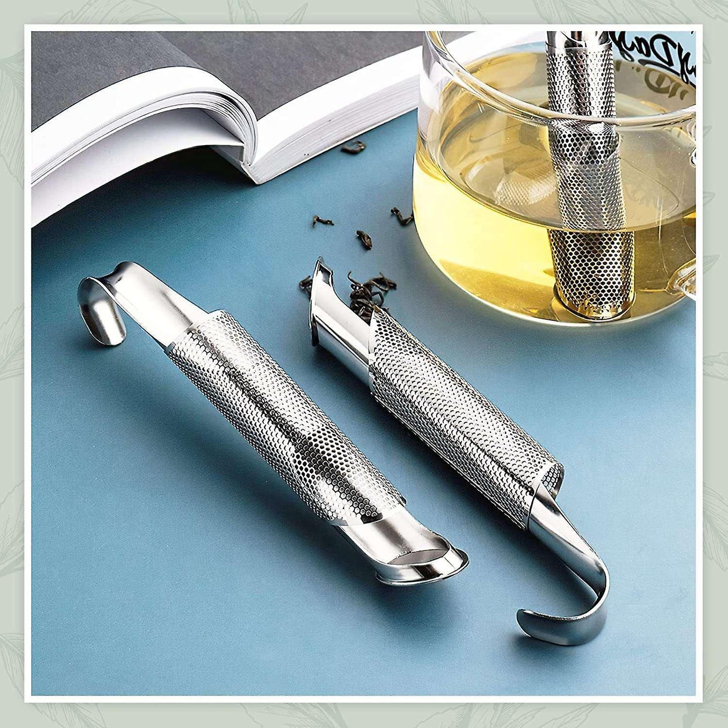 3pieces Stainless Steel Tea Strainer,pipe Tea Strainer for Tea Leaves