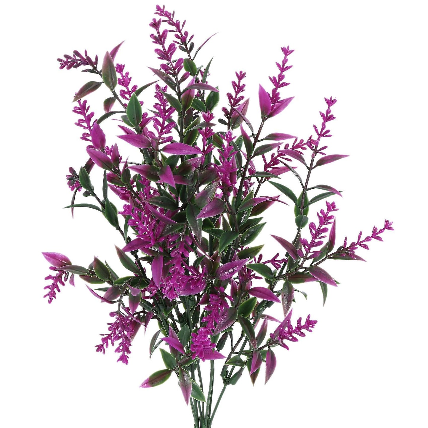 Artificial Lavender Flowers Plants 6 Pieces,uv Resistant(fushia)