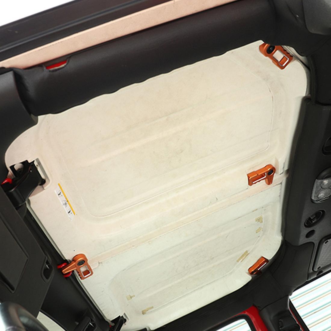 Car Roof Handle Decoration Cover Trim for Jeep Wrangler Jk,orange