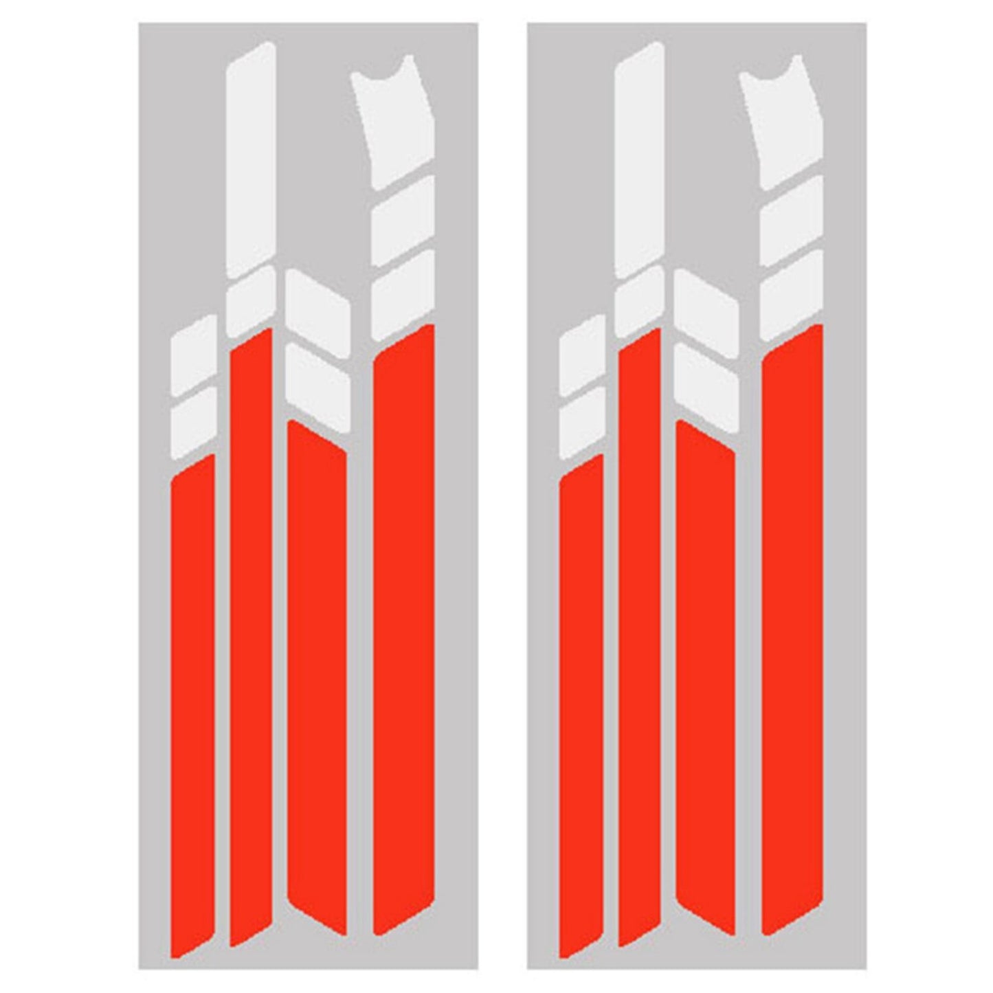 2x Waterproof Pvc Reflective Stickers for Ninebot (white White Red)