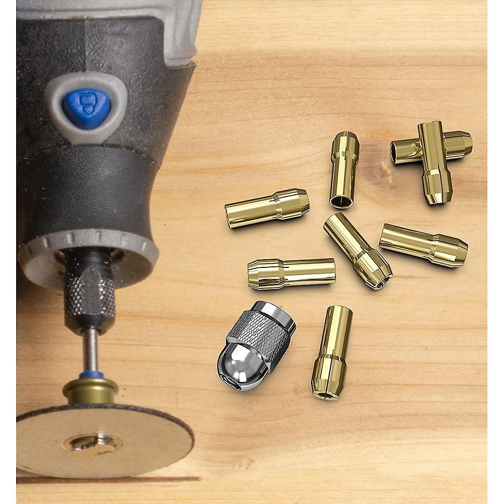 10pcs Brass Collet for Dremel,replacement 4485 Quick Change Rotary