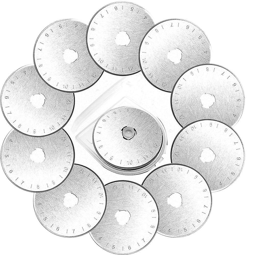10pcs 28mm Rotary Cutter Blades Patchwork Fabric Quilting Cutters