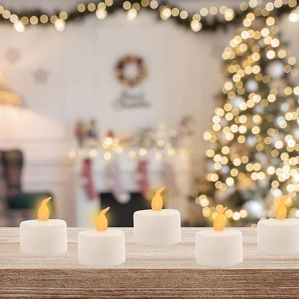 12pcs Led Tea Lamp Flashing Battery Candle Decoration Accessories
