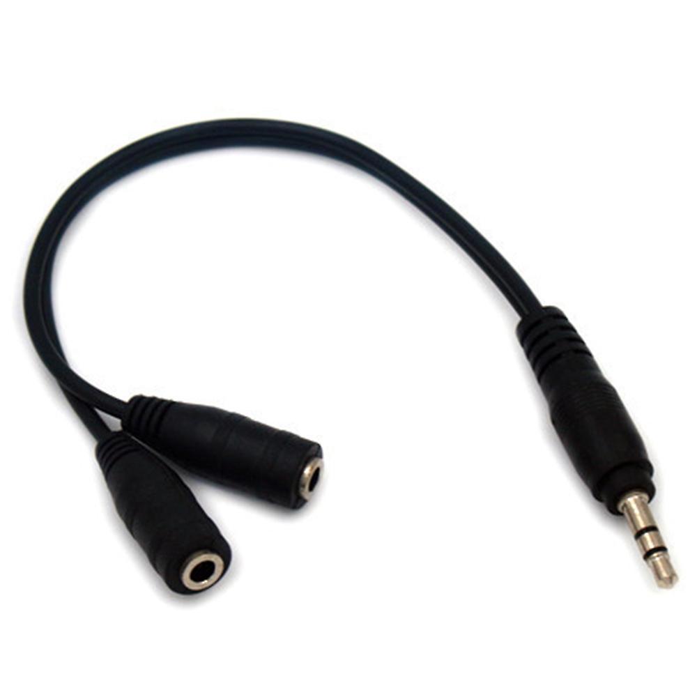 3.5mm Male to Female Stereo Audio Cable, One-to-two Audio Adapter