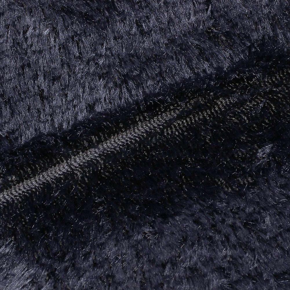 Home Rugs Living Bedroom Plush Rugs Black 40 X 40cm