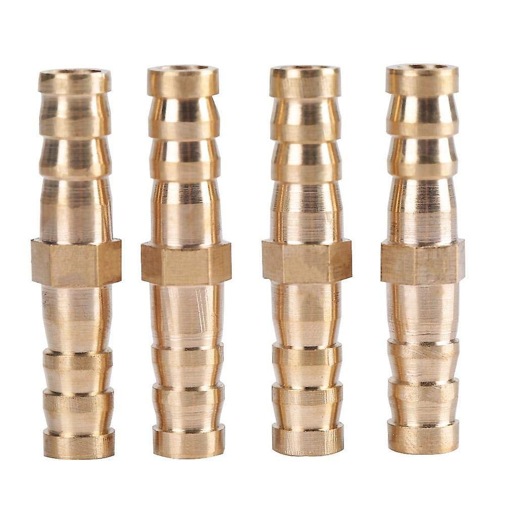 4 Thickened Brass Tracheal Butt Joints Straight-through Inline Two