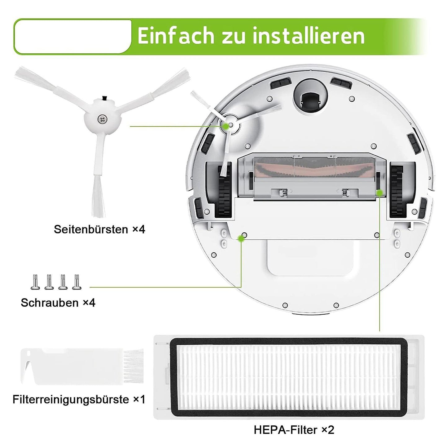 Replacement Parts for Xiaomi Roborock S5 Max S50 S51 S55 Mijia Robot
