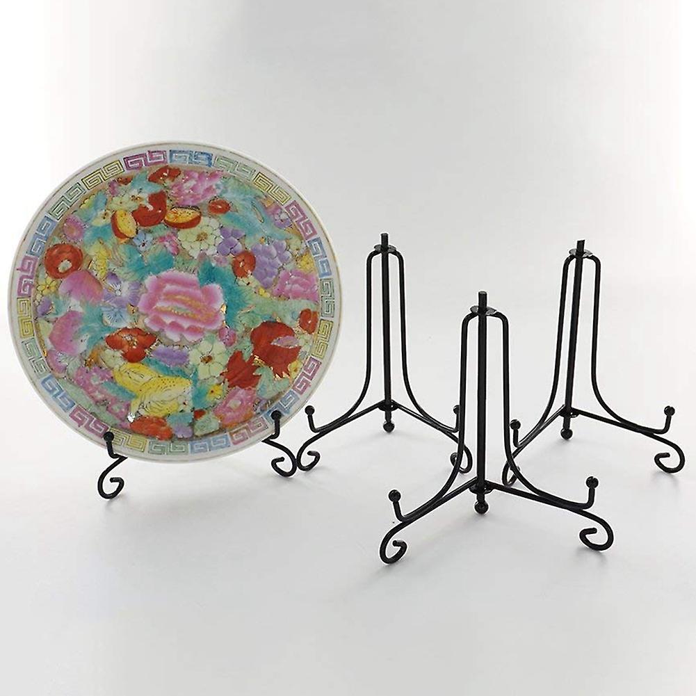 (4 Pack)black Iron Easel Plate Display Photo Holder Stand 4 Inch