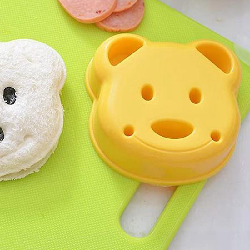 5pcs Bear Shape Sandwich Mold Cutter, Bread Sandwich Shapers for Kids