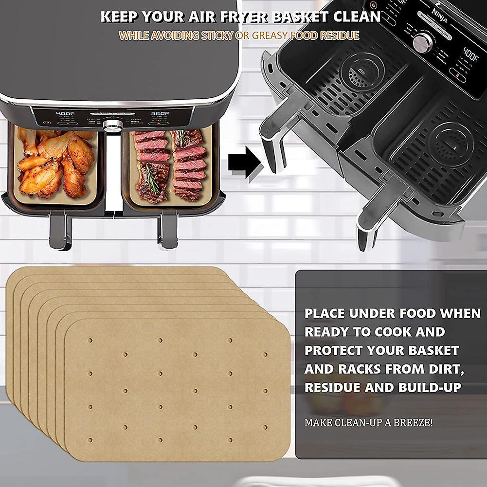 100pcs Air Fryer Paper Air Hole Air Fryer Parchment Paper Liners