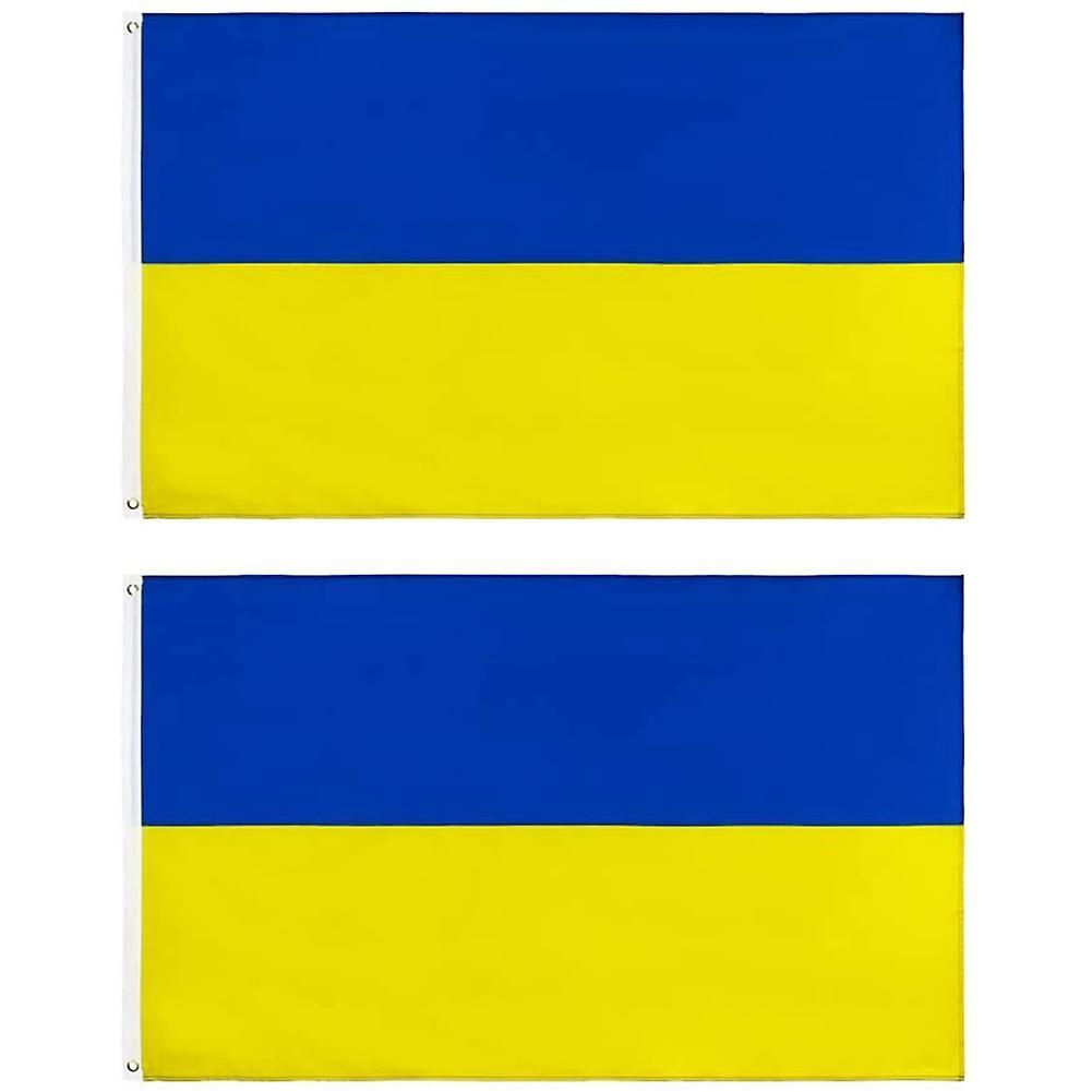 Ukraine National Polyester Flags Outdoor Indoor Decoration Flag 2pcs