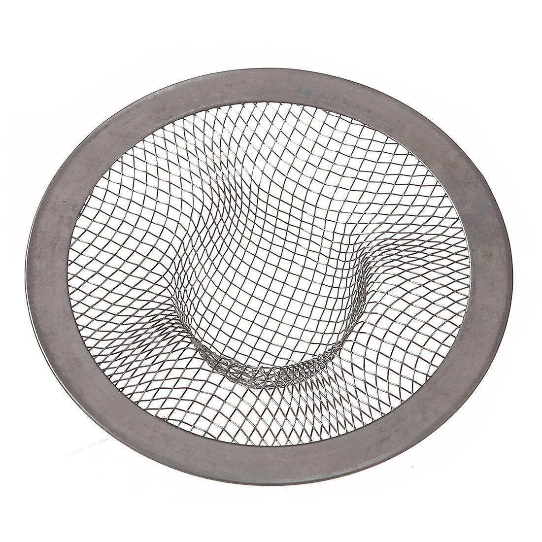 Stainless Steel Drainer Basin Filter Mesh Sink Strainer 7cm Dia 2pcs