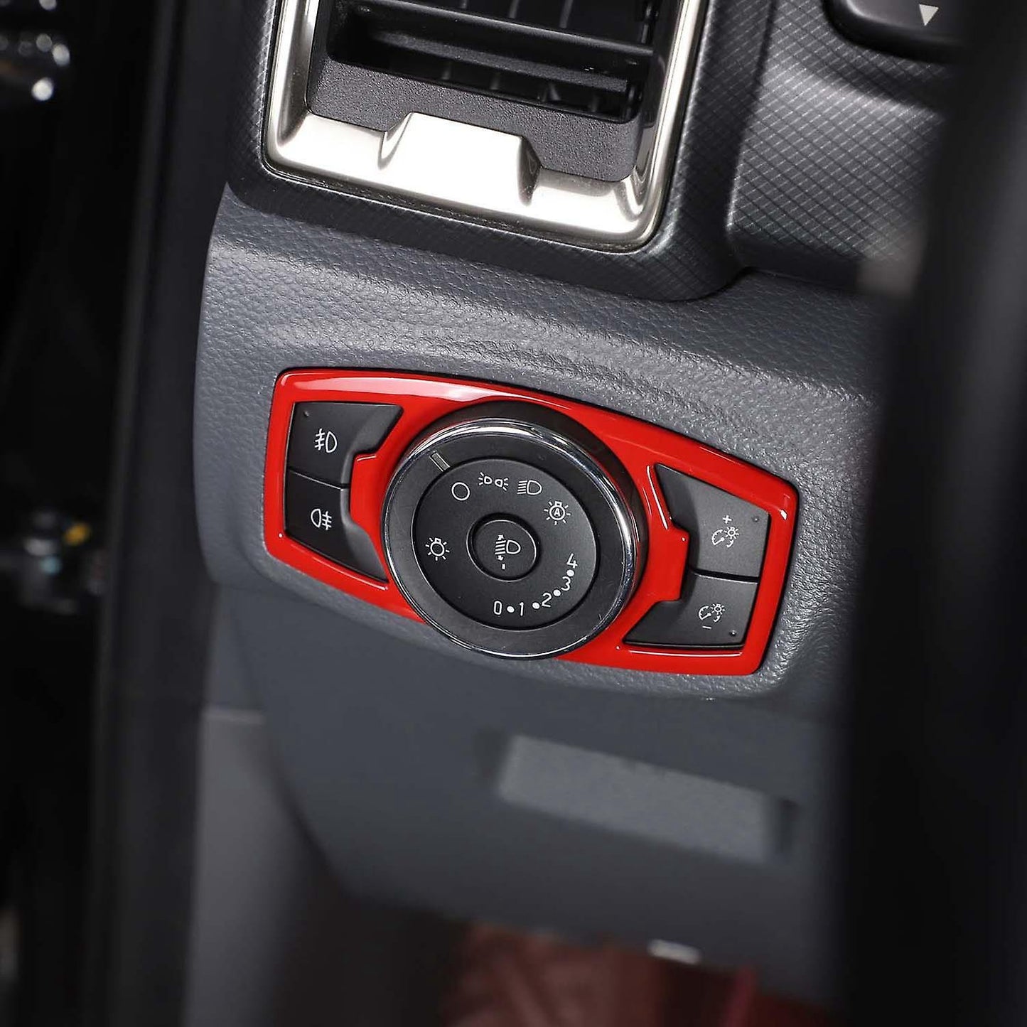 Car Headlight Switch Buttons Cover Fit for Ford Ranger Everest