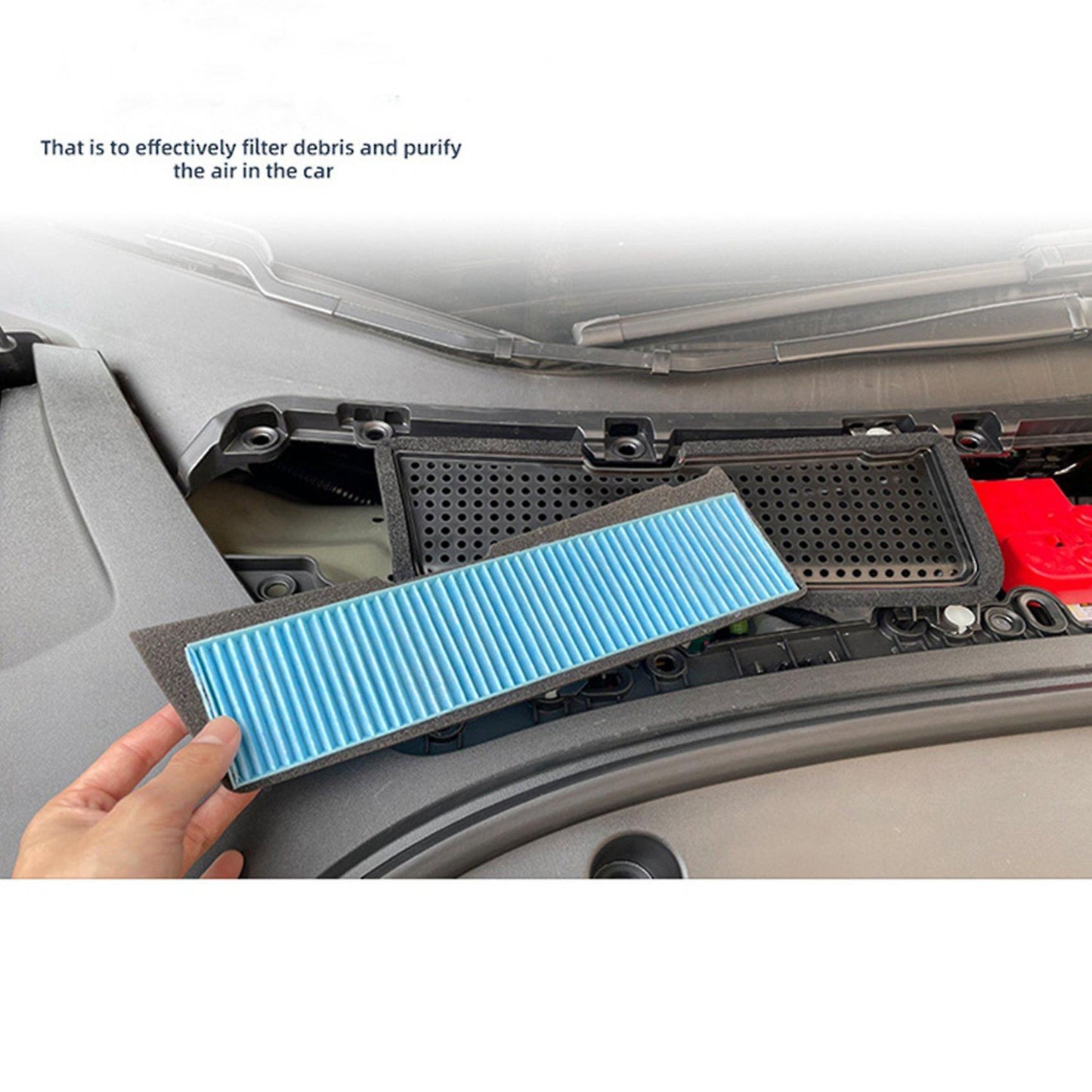 2x Car Air Conditioning Inlet Filter for Tesla Model 3 Air Filter