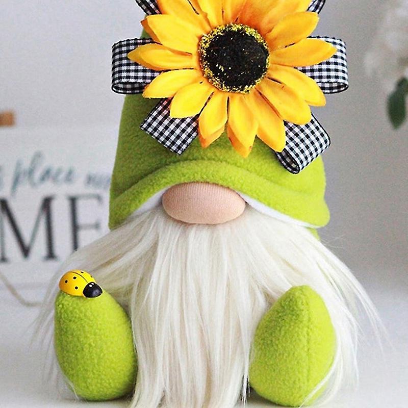 Bee Gnome Sunflower Doll Decor, Handmade Faceless Doll Ornaments,b