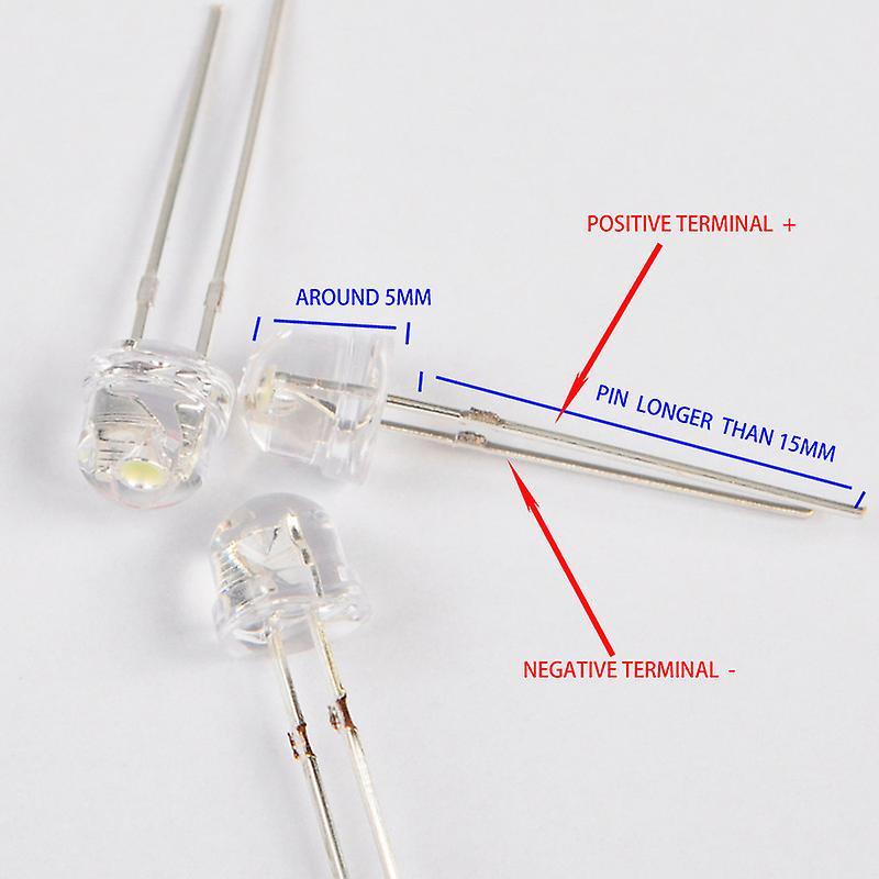 Led Bright Light Lamp Emitting Diode, 70 Piece, Dc 3v-6v, 5 Mm, White