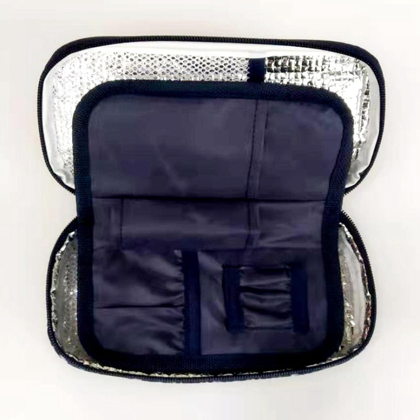 Insulin Cooler Diabetic Organizer Cooler Bag(navy Blue)