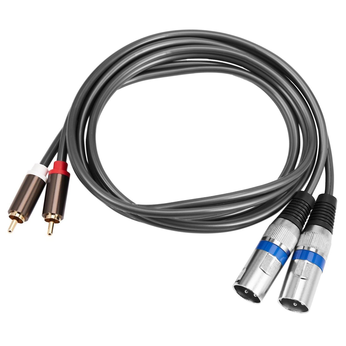1.5m Dual Rca Male to Xlr Male Cable 2 Xlr to 2 Rca Plug Adapter
