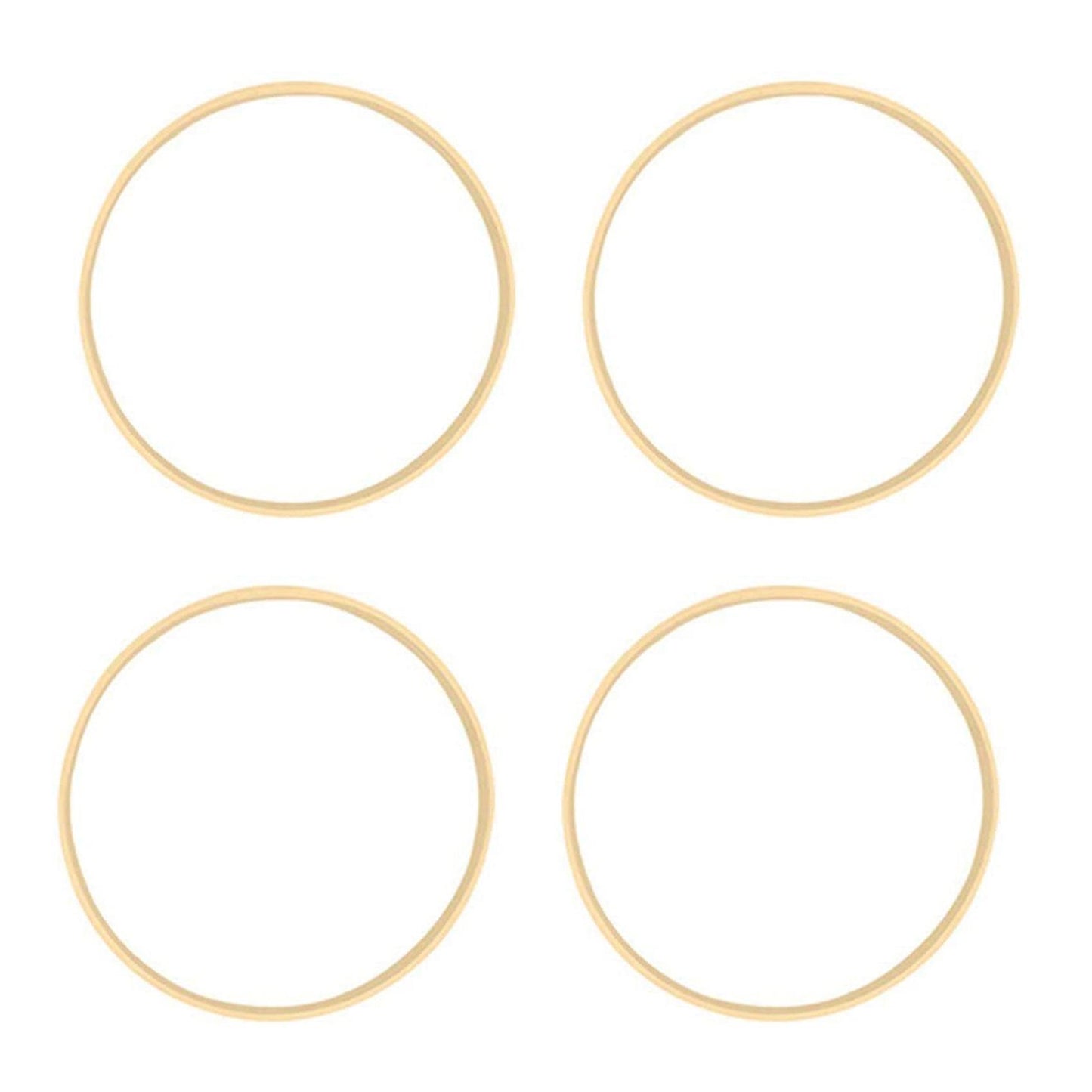 4x Dream Bamboo Rings,wooden Circle Round Catcher Diy Hoop 26cm