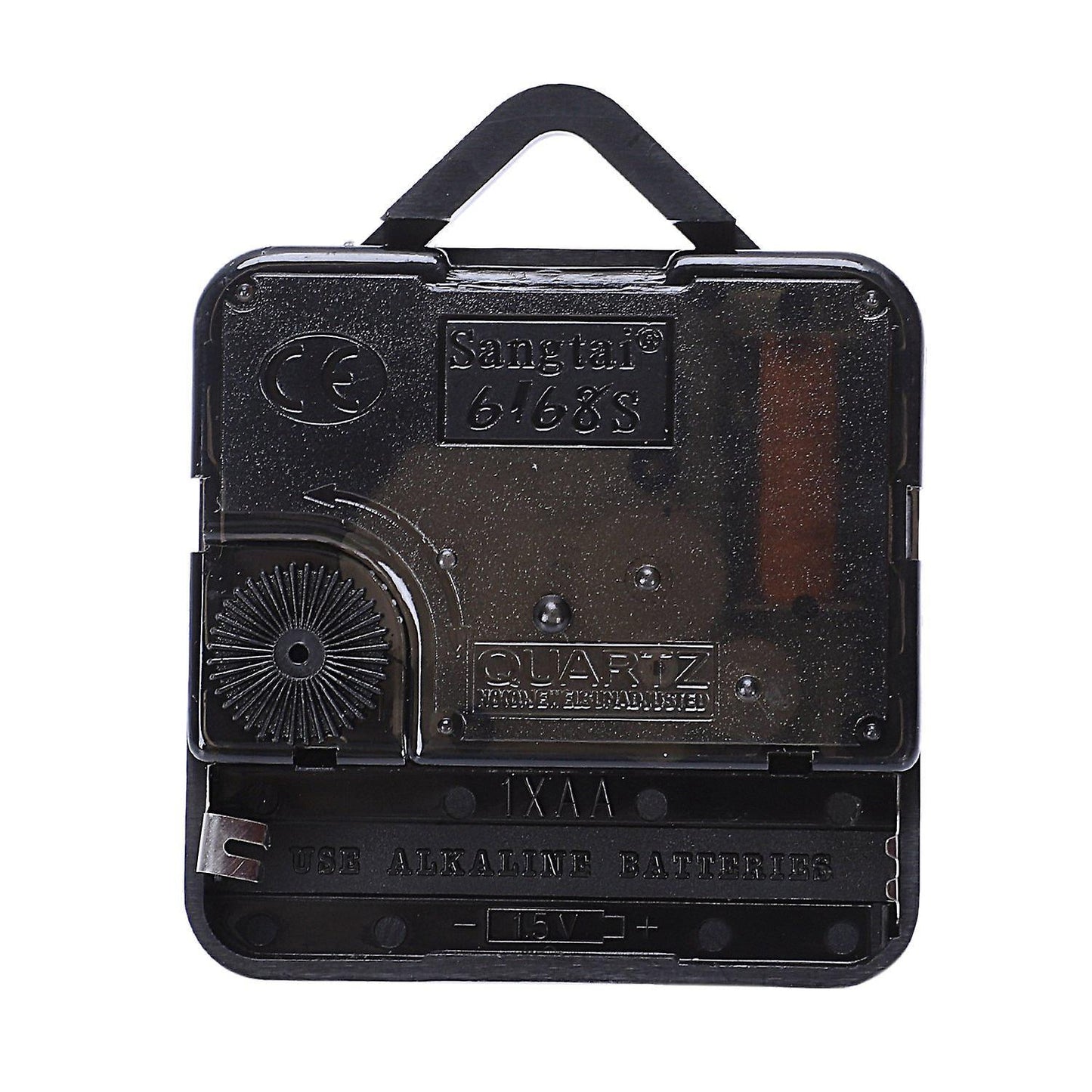 1 Pack Diy Clock Motor with Hands & Fittings Kit(black+orange)