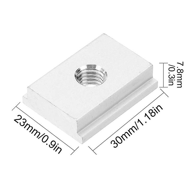 6pcs M6 T-track Slider Aluminum Alloy for Profile Woodworking Tool