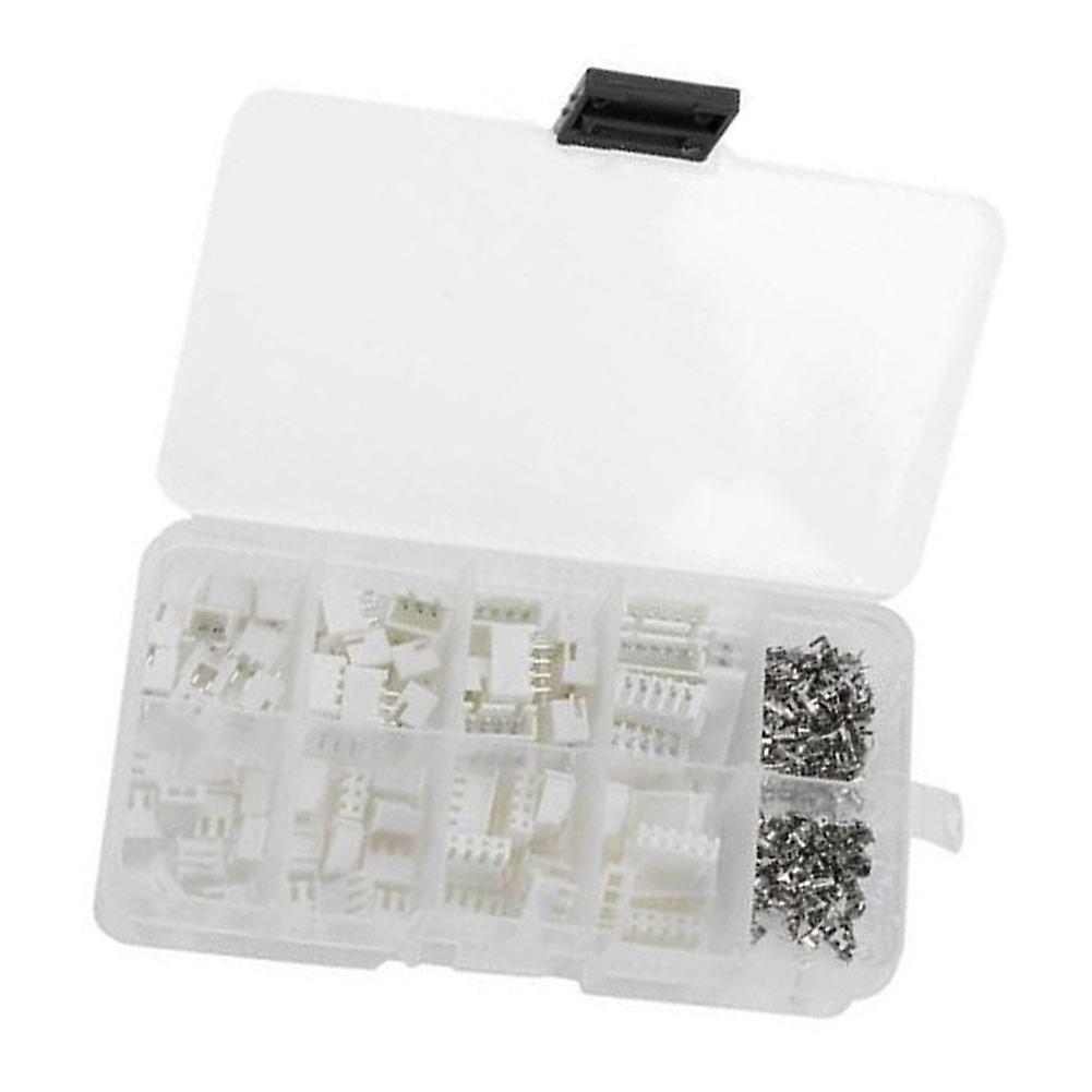 230pcs Xh2.54 2p 3p 4p 5 Pin 2.54mm Pitch Terminal Kit / Housing