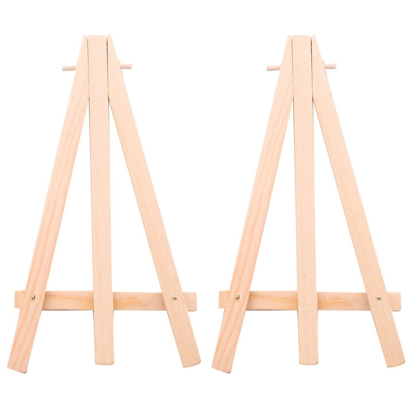 10pcs Mini Wooden Artist Easel-triangle Wedding Table Stand 15 X 8 Cm