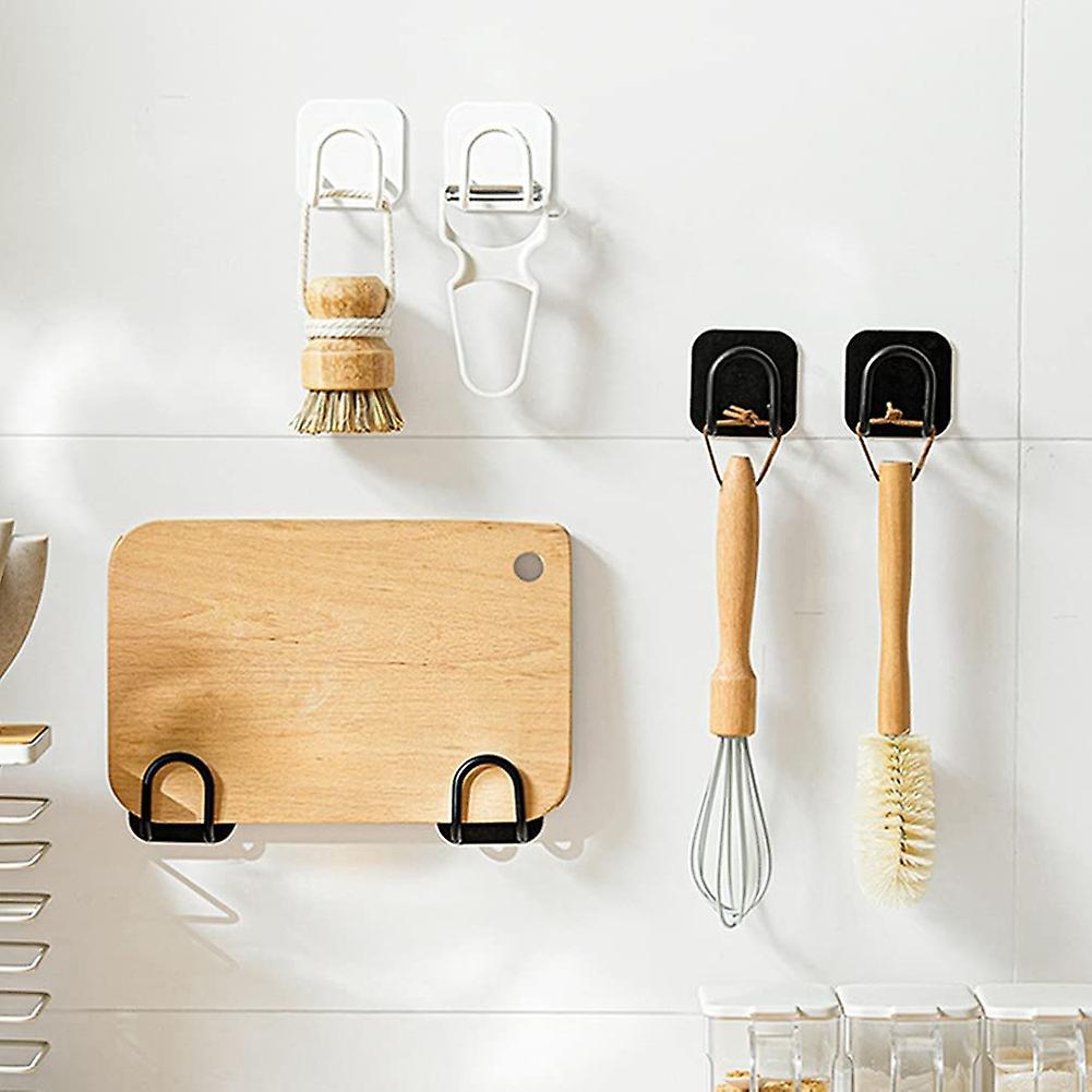 2 Pieces Pot Lid Rack for Wall Mounting Organizer Holder Sponge Hook