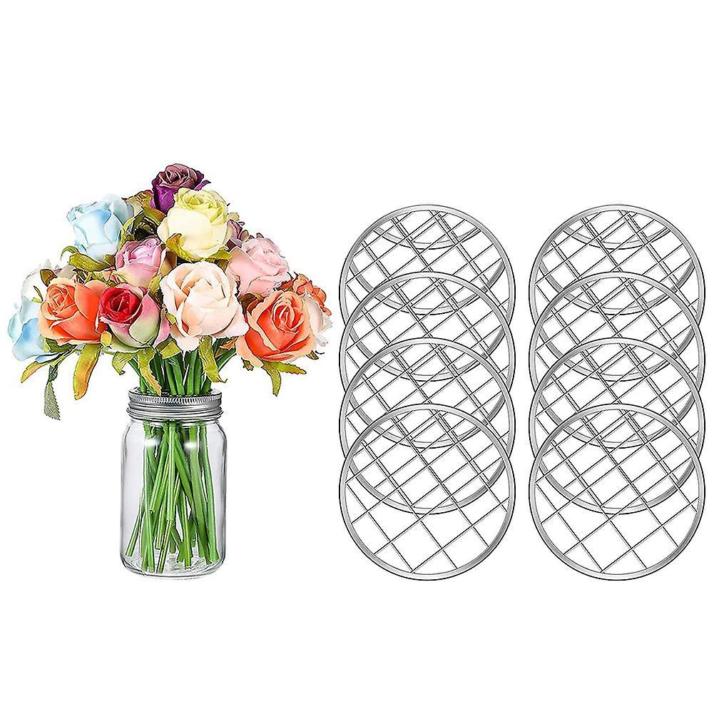 Metal Flower Frog Insert Flower Lid Insert with Square Grids C