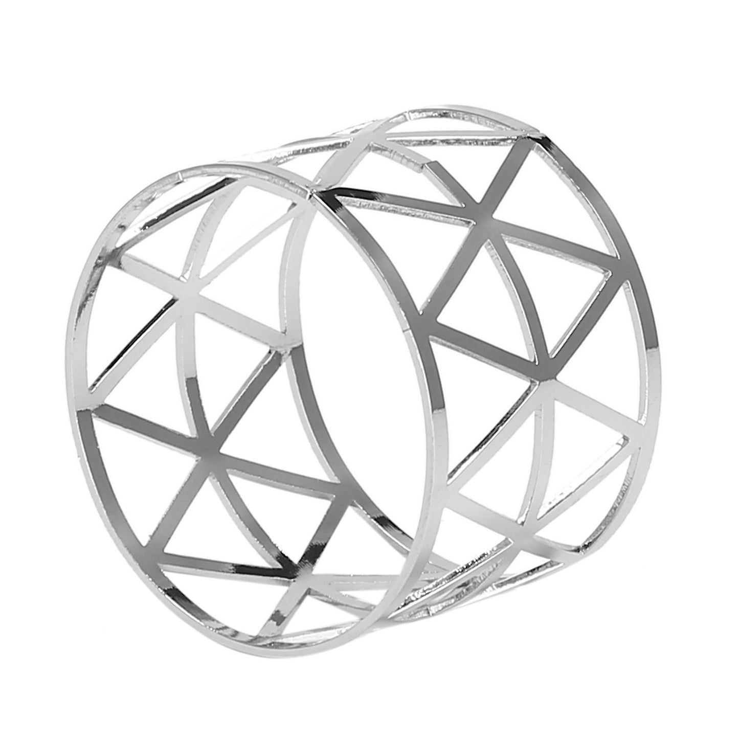 12pcs Hollow Out Napkin Rings Household Metal Napkin Holder Adornment