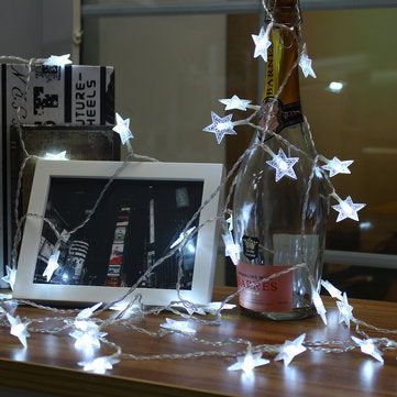 5M 40LEDs Plug-In Colorful Warm White Pure White Star Fairy String Light for ... (COLOR.: PUREWHITE)