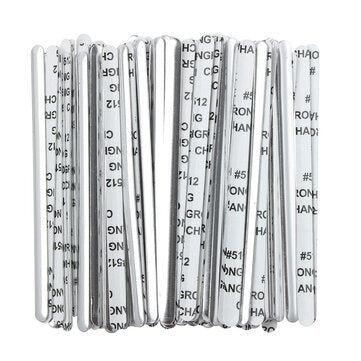 100Pcs Nose Bridge Strip Clip Face Mask DIY Material Self-adhesive Flat Aluminum Tools