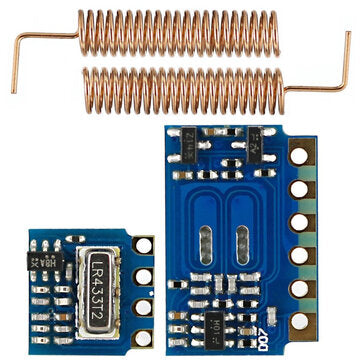 3pcs RF 433MHz for Transmitter Receiver Module RF Wireless Link Kit +6PCS Spring Antennas OPEN-SMART