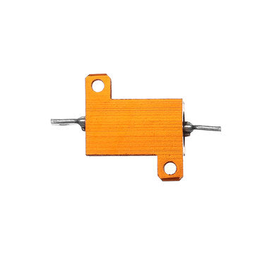 3pcs RX24 10W 20R 20RJ Metal Aluminum Case High Power Resistor Golden Metal Shell Case Heatsink Resi